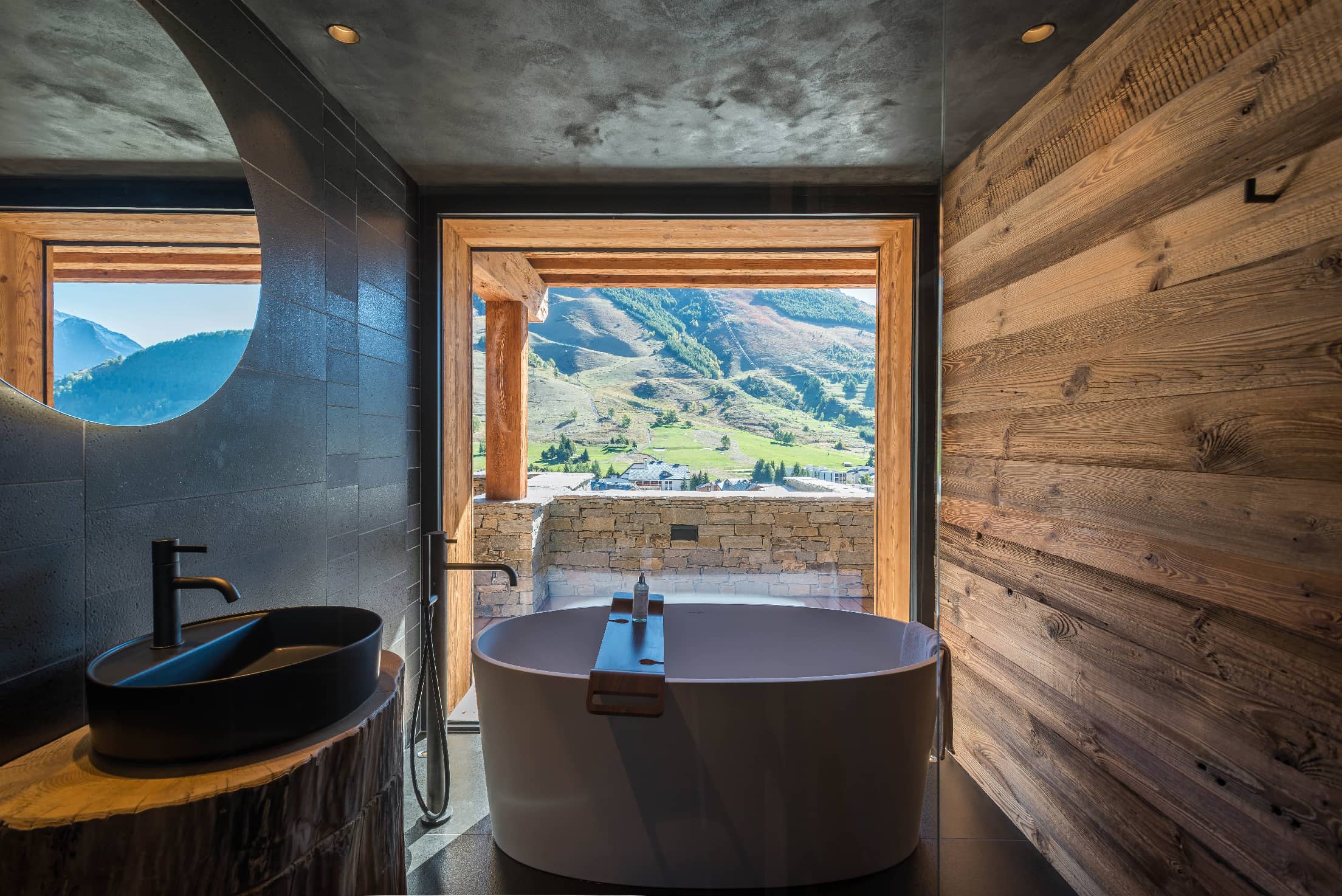 Image de la salle de bain du Chalet du Lièvre Blanc